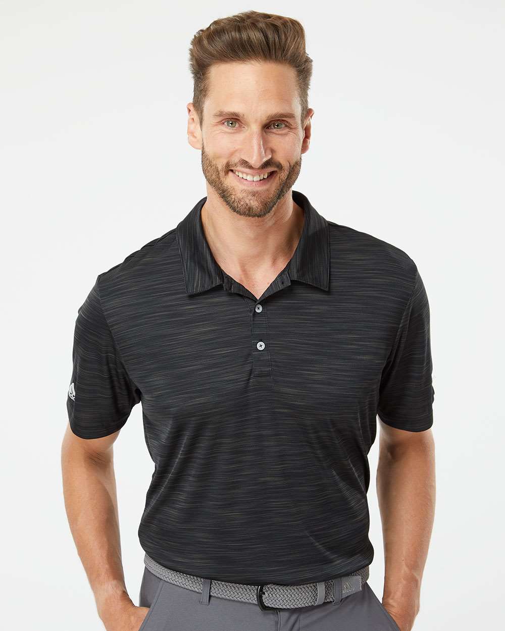 Adidas A402 Mélange Polo #colormdl_Black Melange