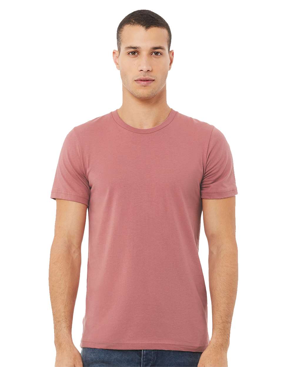 BELLA + CANVAS Unisex Jersey Tee 3001 mdl Mauve Color BELLA + CANVAS Unisex Jersey Tee