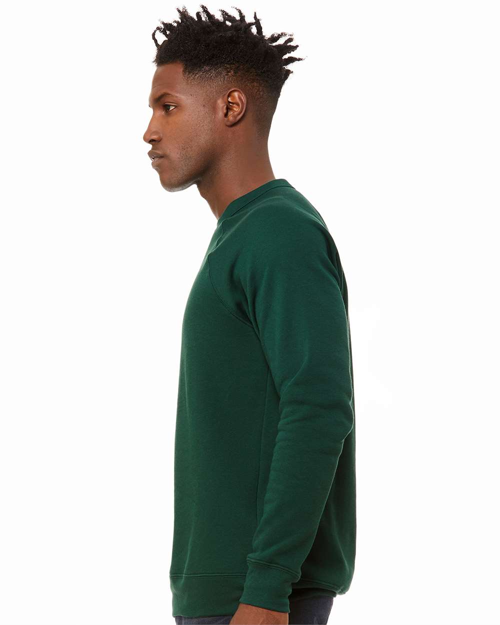 mdl Forest Color Unisex Sponge Fleece Raglan Crewneck Sweatshirt