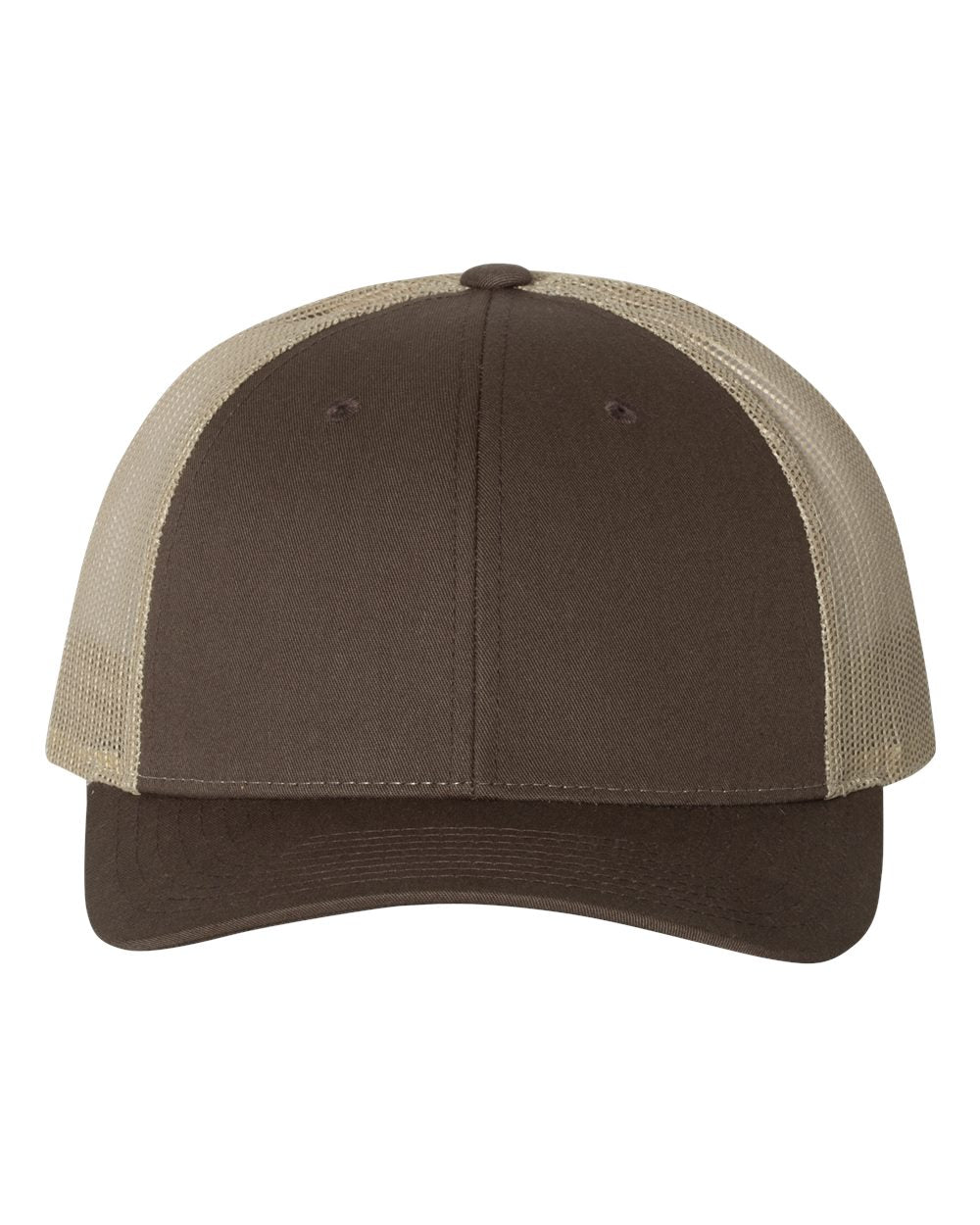 Brown and Khaki Color Richardson Low Pro Trucker Cap