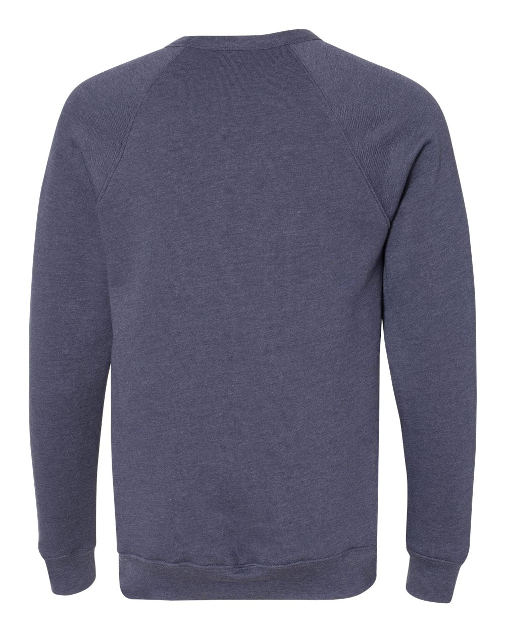 Heather Navy Color Unisex Sponge Fleece Raglan Crewneck Sweatshirt