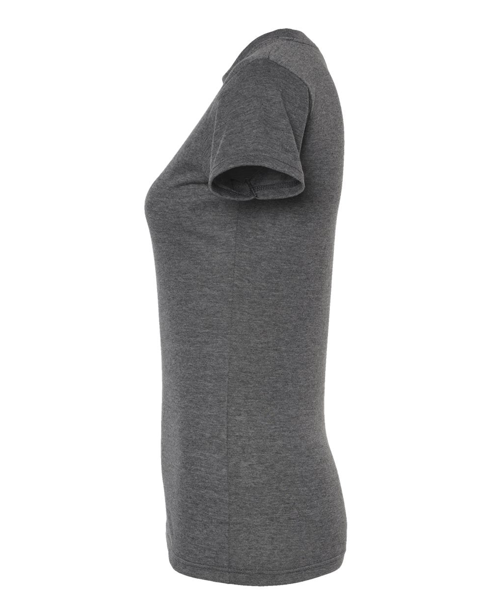 M&O Women's Deluxe Blend T-Shirt 3540 #color_Heather Charcoal