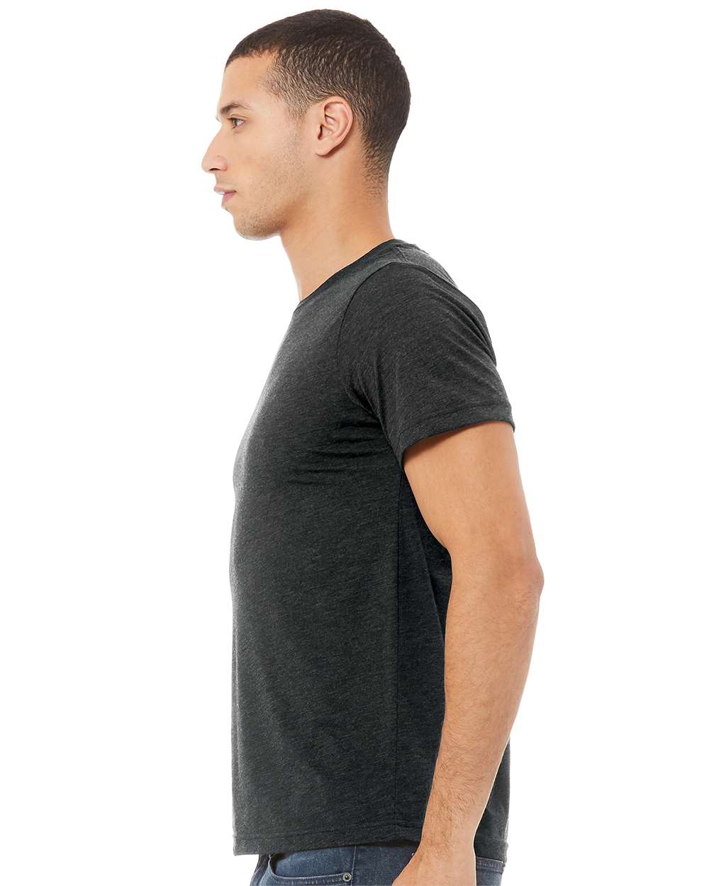 mdl Charcoal Black Triblend Color Unisex Triblend Tee