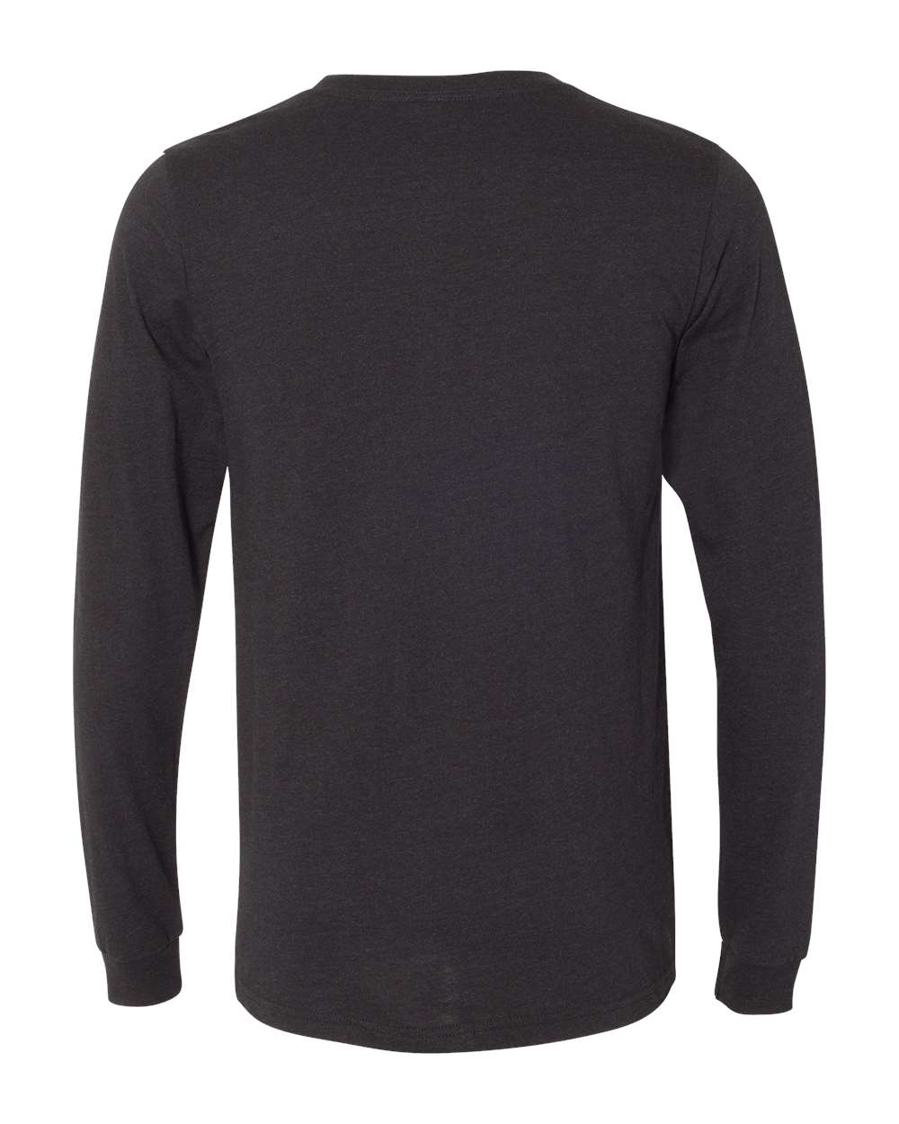 BELLA + CANVAS Unisex Heather CVC Long Sleeve Tee 3501CVC #color_Black Heather