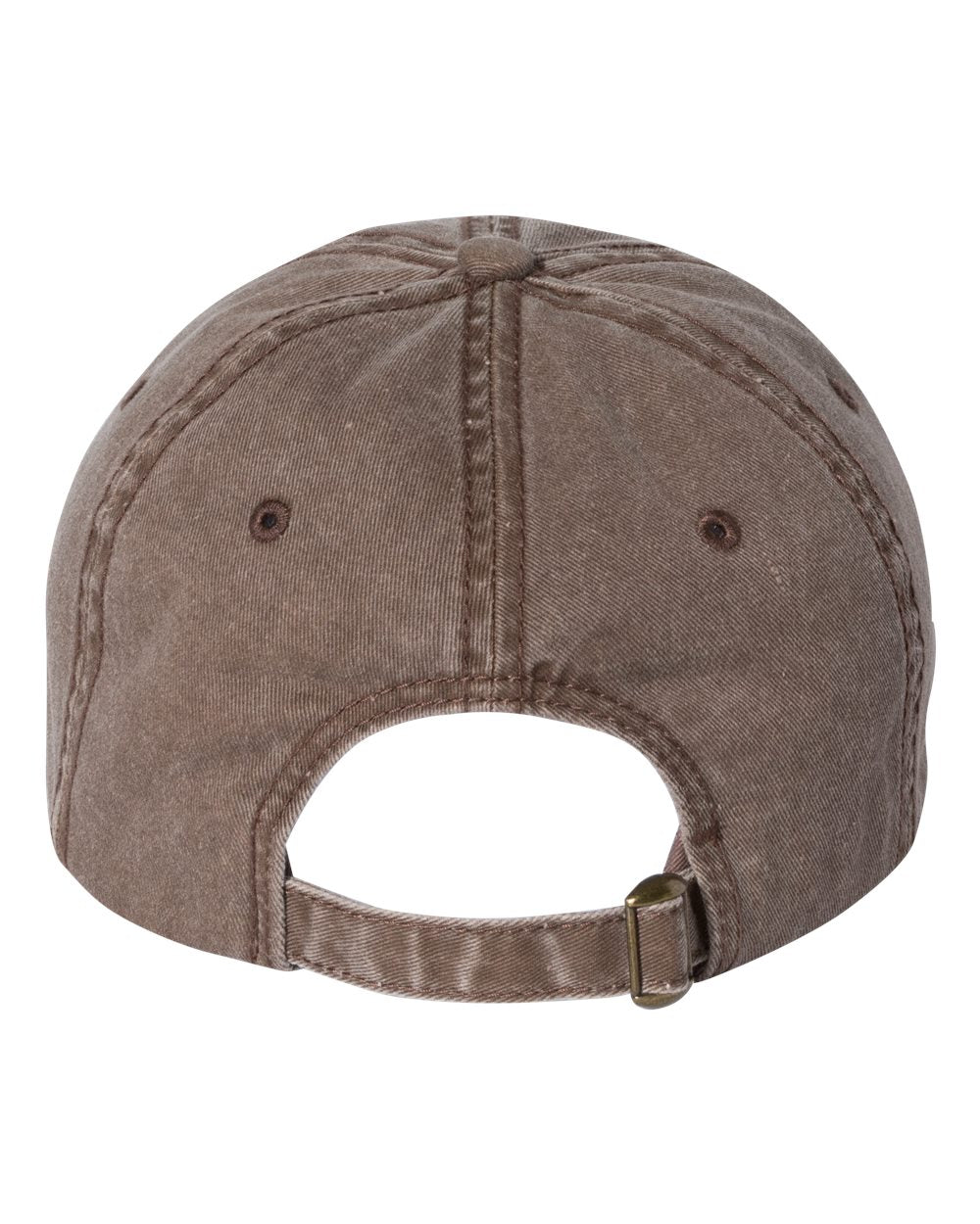 Brown Color Sportsman Pigment-Dyed Cap Back View