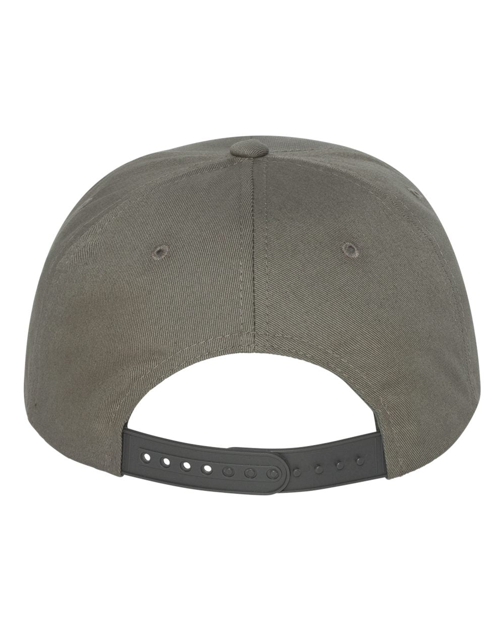 Dark Grey Color Flat Bill Cap Back View