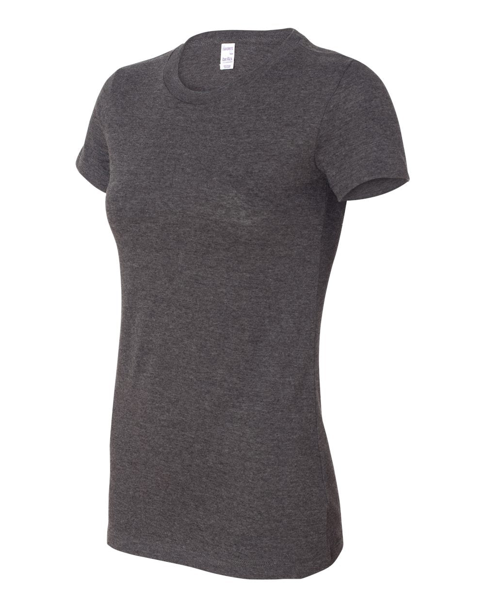 Dark Grey Heather Color Women's Slim Fit Tee