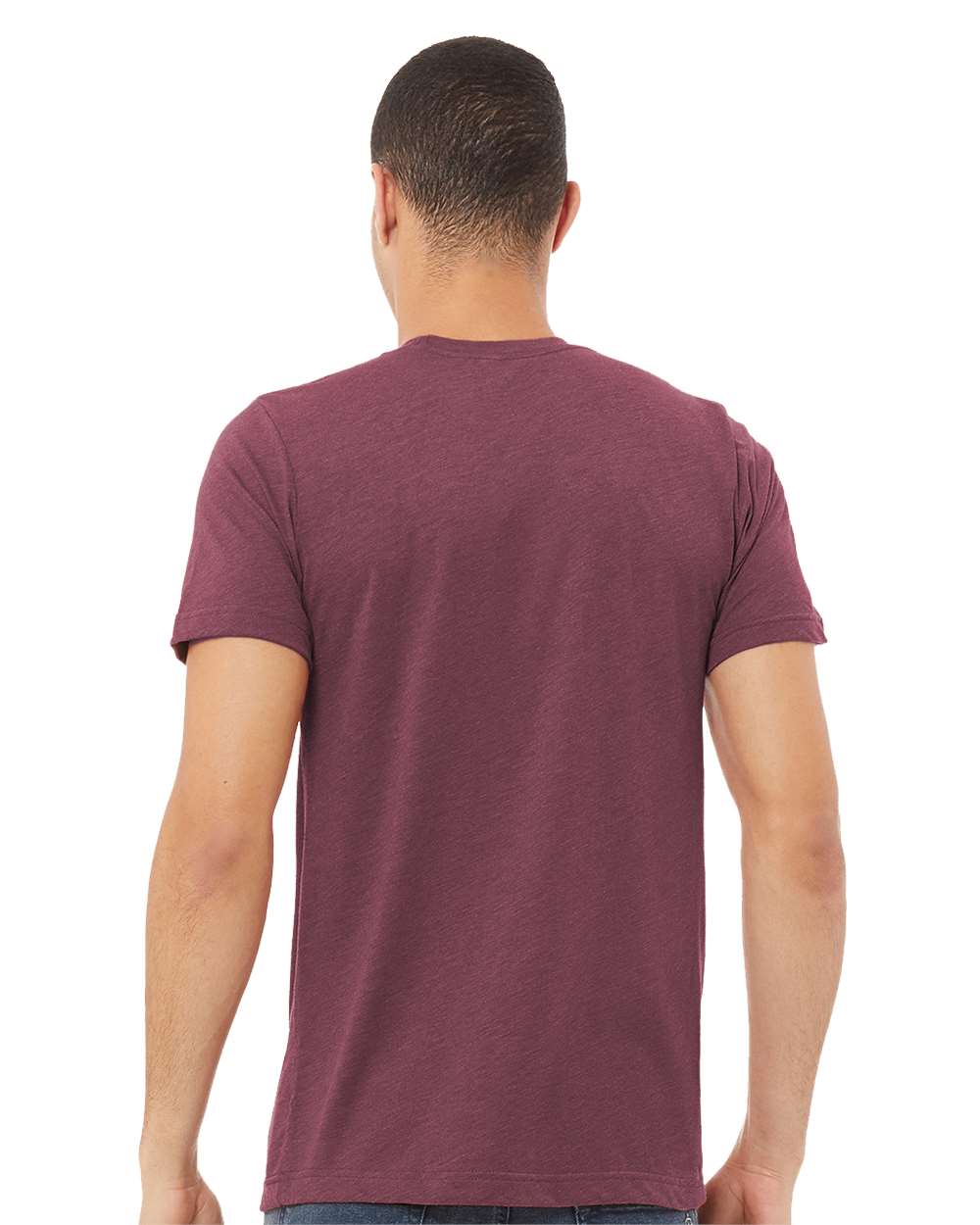 mdl Maroon Triblend Color Unisex Triblend Tee