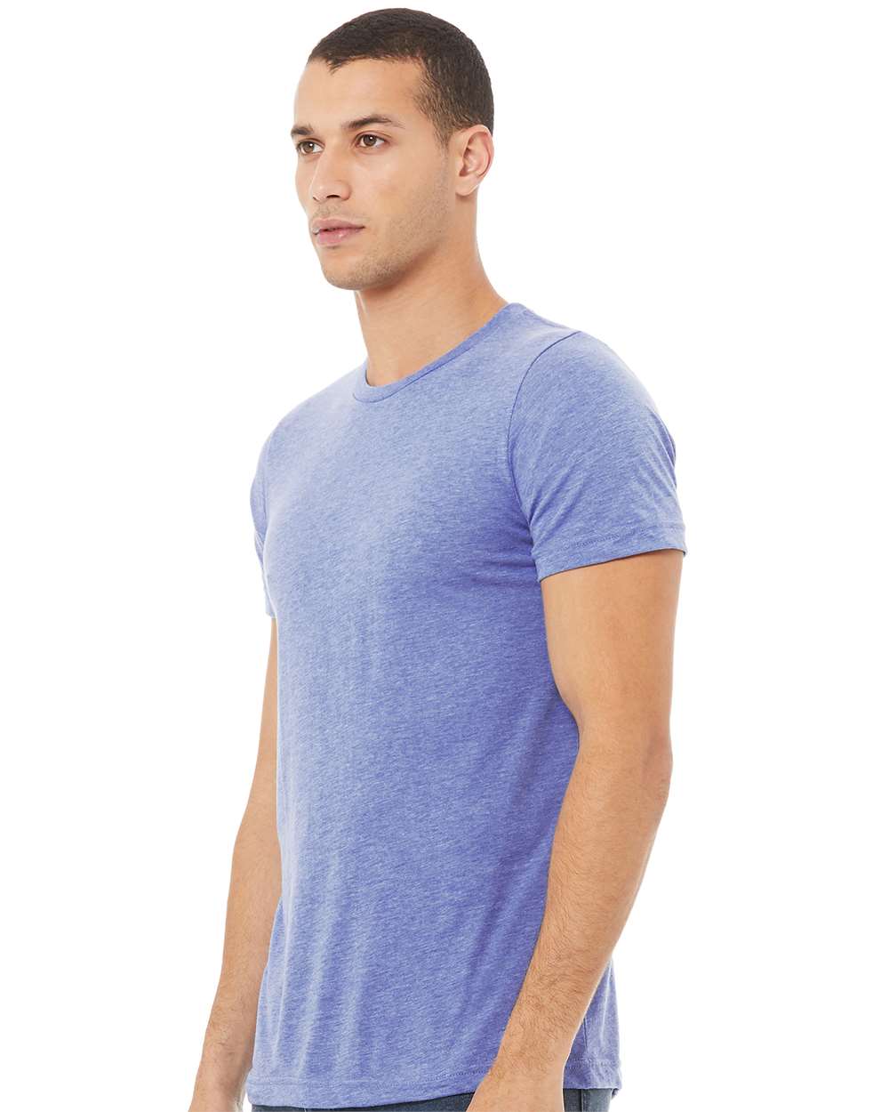 mdl Blue Triblend Color Unisex Triblend Tee