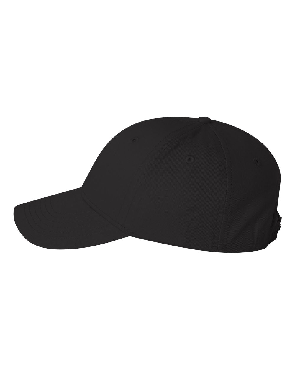 Black Color Valucap Lightweight Twill Cap