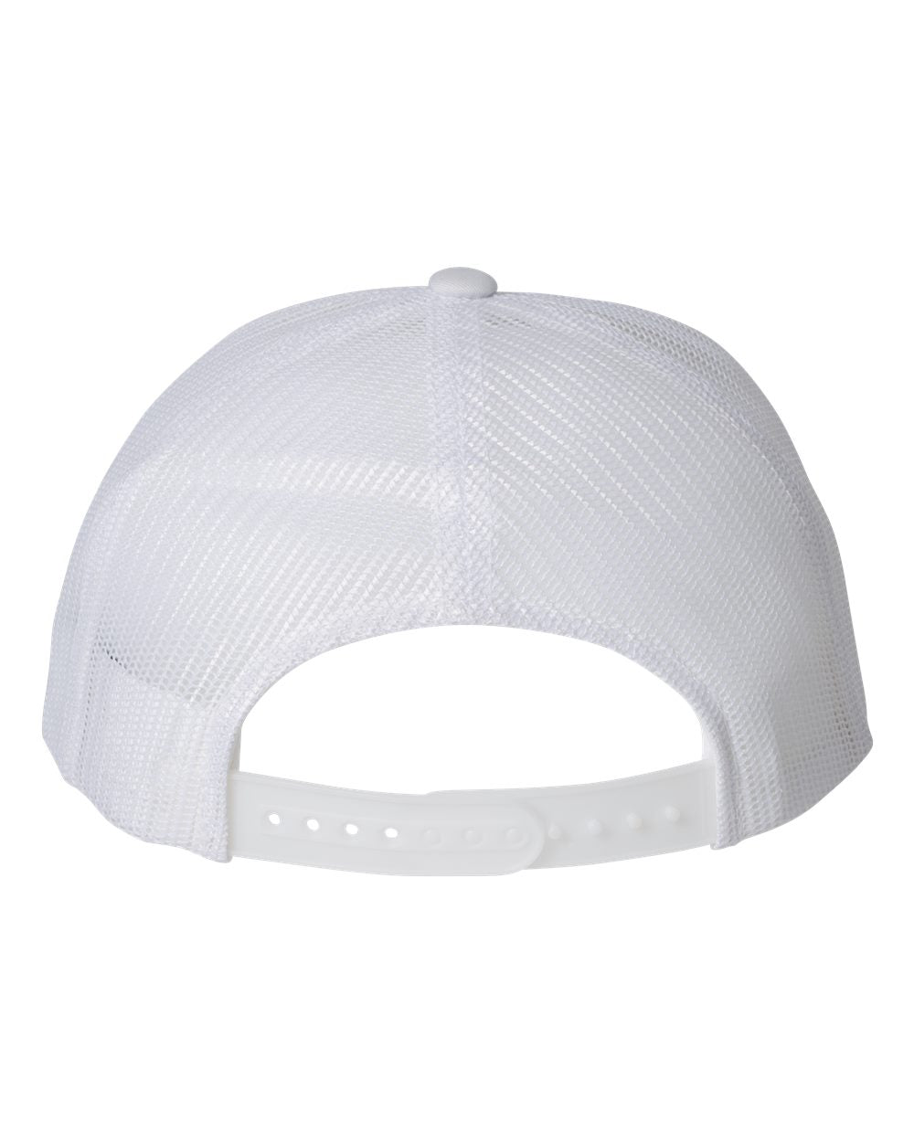 YP Classics Six-Panel Retro Trucker Cap 6606 White Color Six-Panel Retro Trucker Cap Back View