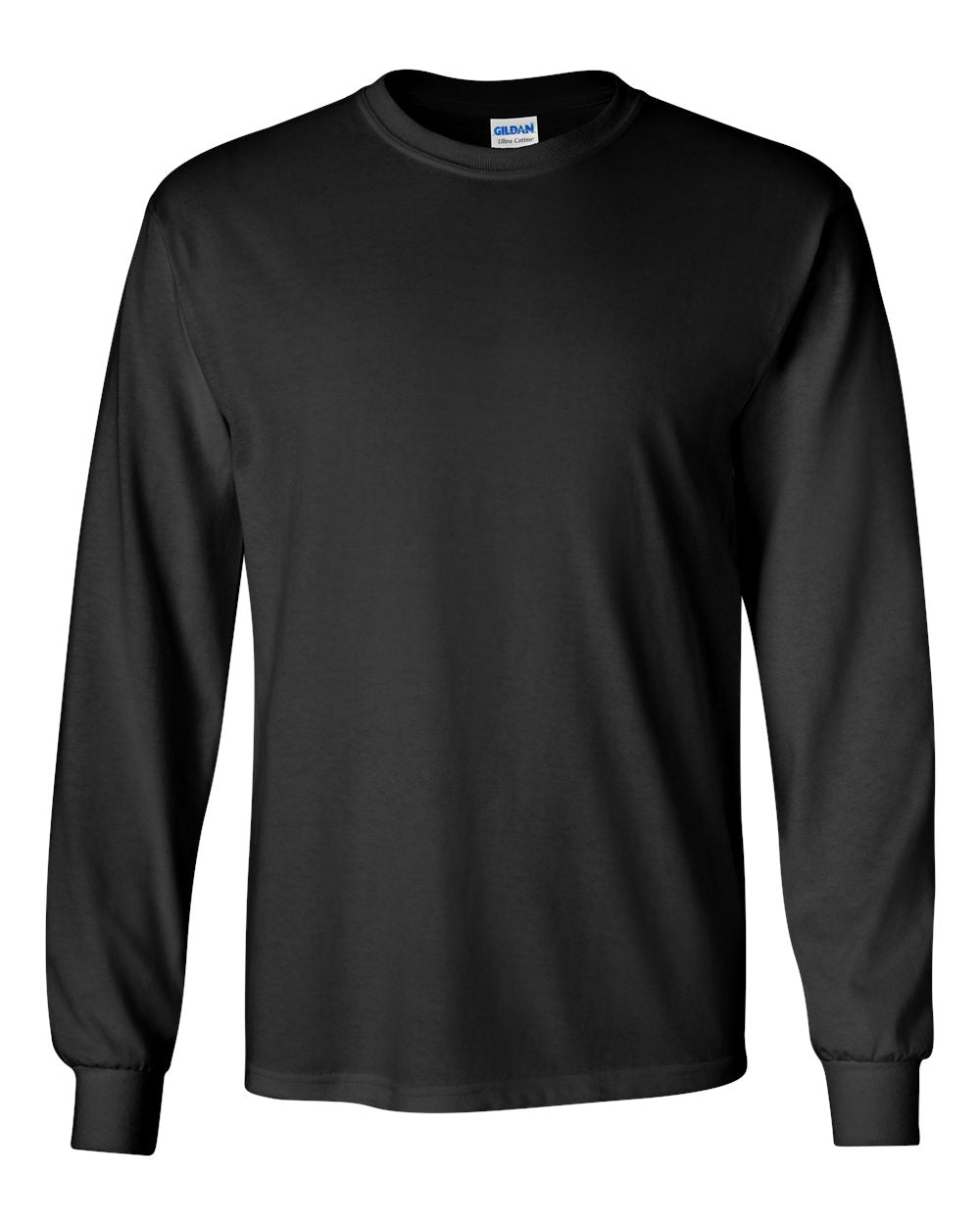Gildan Ultra Cotton® Long Sleeve T-Shirt 2400 #color_Black