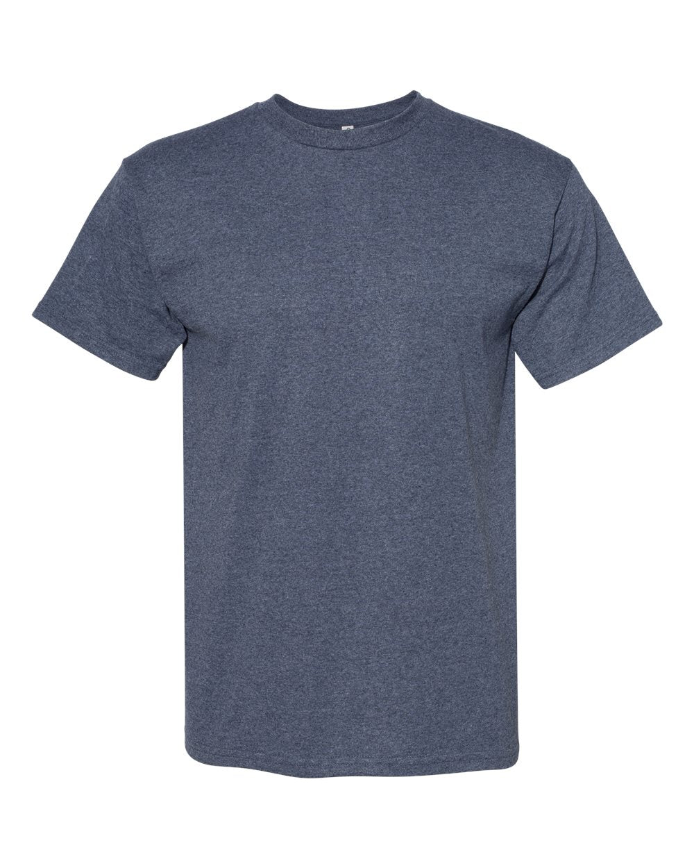 American Apparel 1701 Midweight Cotton Unisex Tee #color_Heather Navy