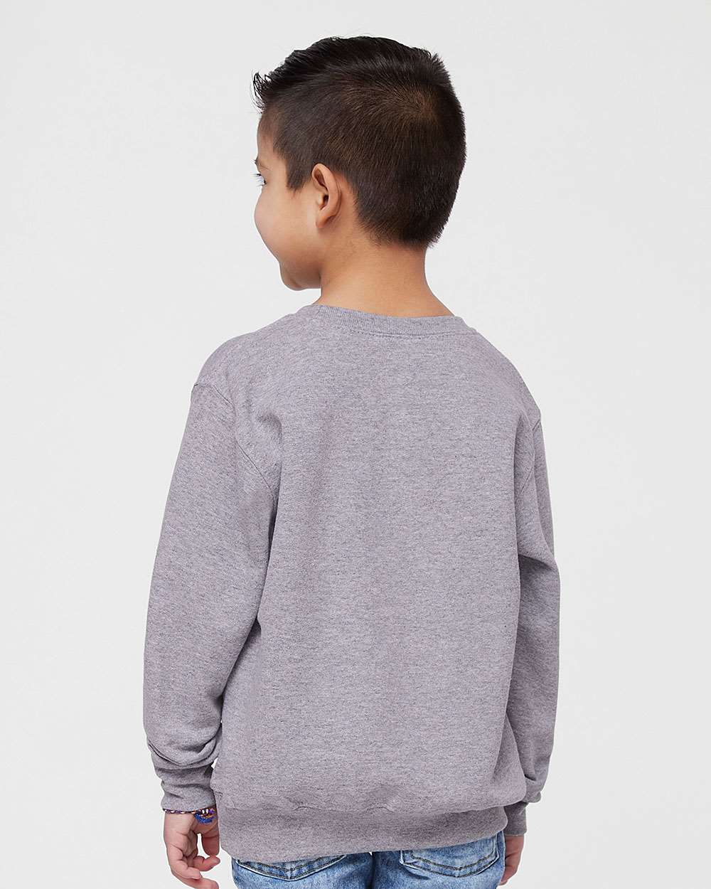 Rabbit Skins Toddler Fleece Crewneck Sweatshirt 3317 #colormdl_Heather