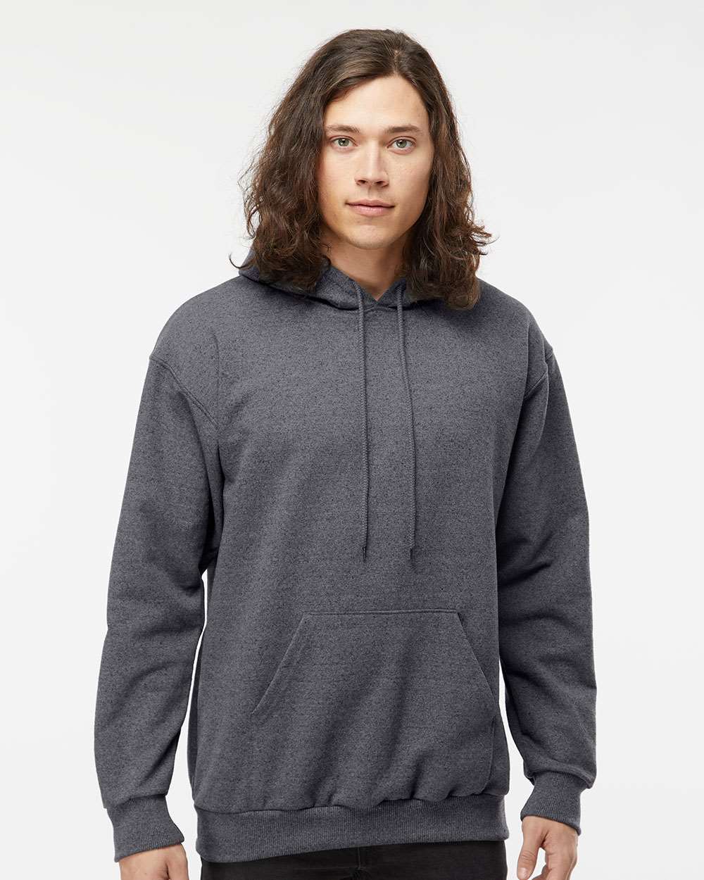 King Fashion Hooded Sweatshirt KF9011 #colormdl_Charcoal Mix