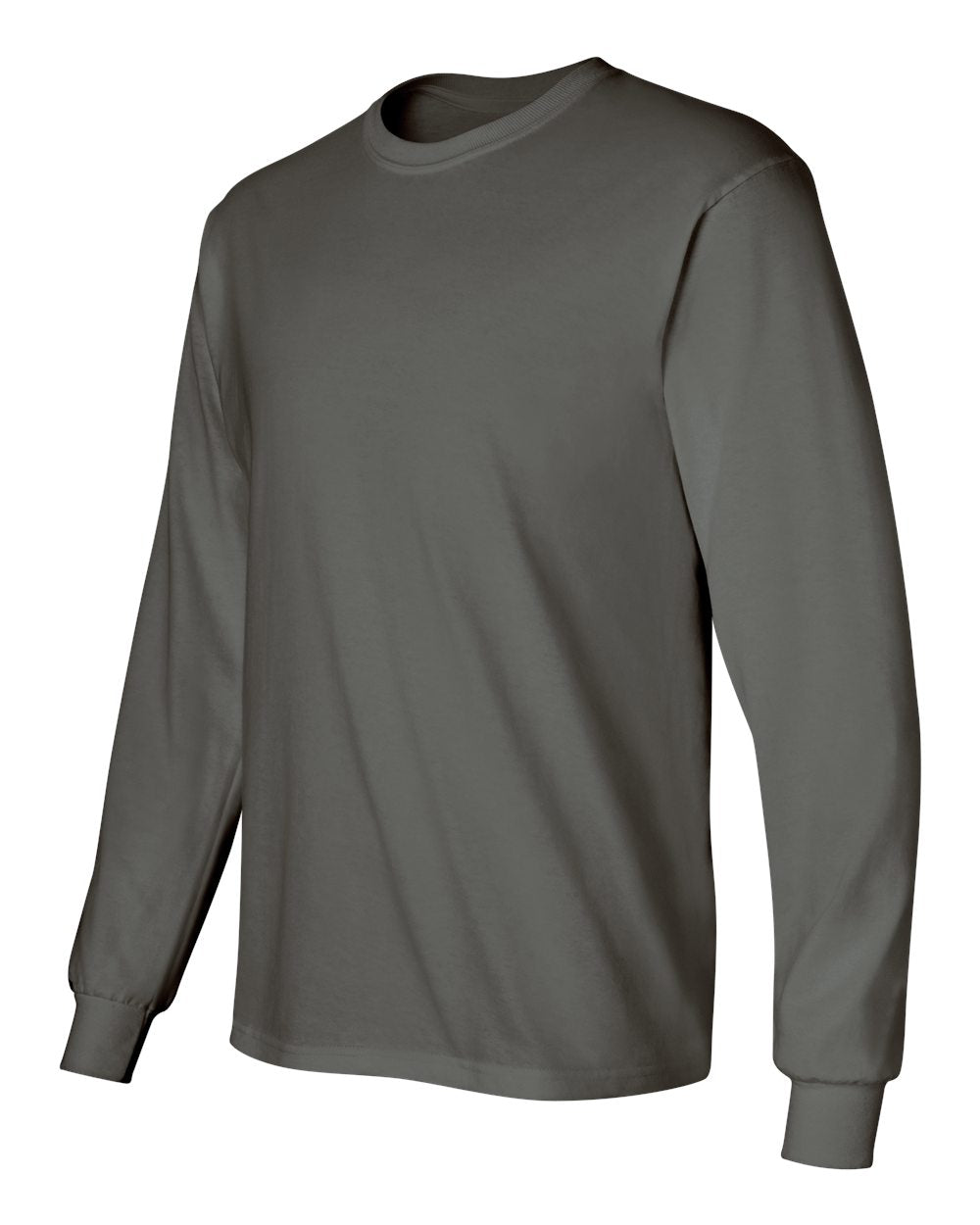 Gildan Ultra Cotton® Long Sleeve T-Shirt 2400 #color_Charcoal