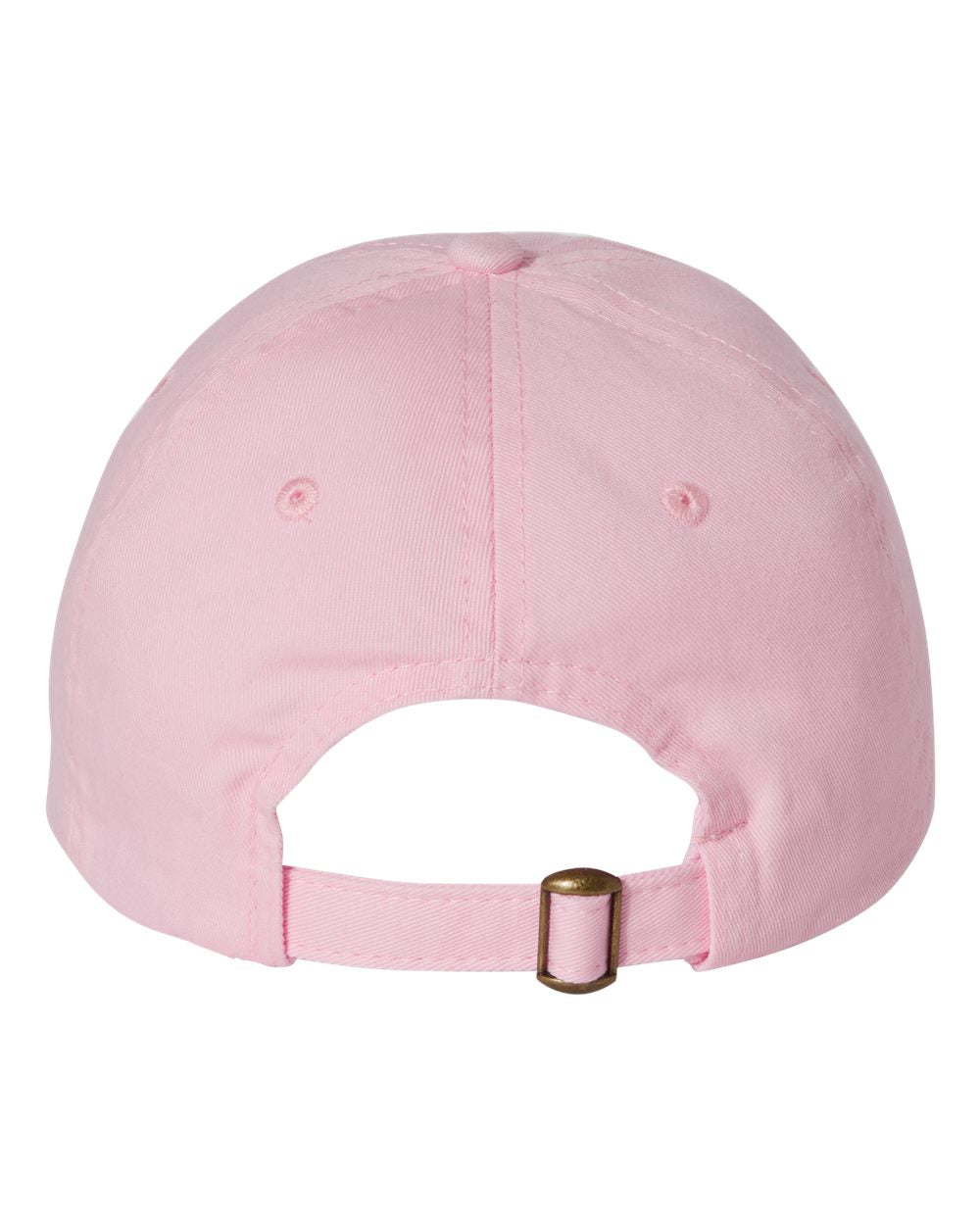 Valucap Adult Bio-Washed Classic Dad’s Cap VC300A Light Pink Color Adult Bio-Washed Classic Dad’s Cap Back View