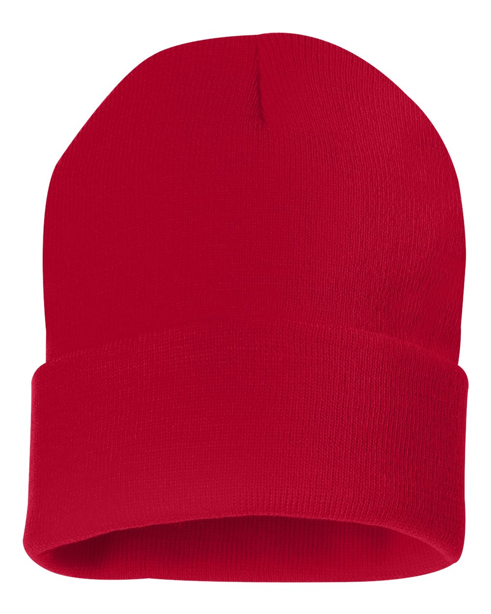 Sportsman Solid 12" Cuffed Beanie SP12 Red Color Sportsman Solid 12" Cuffed Beanie