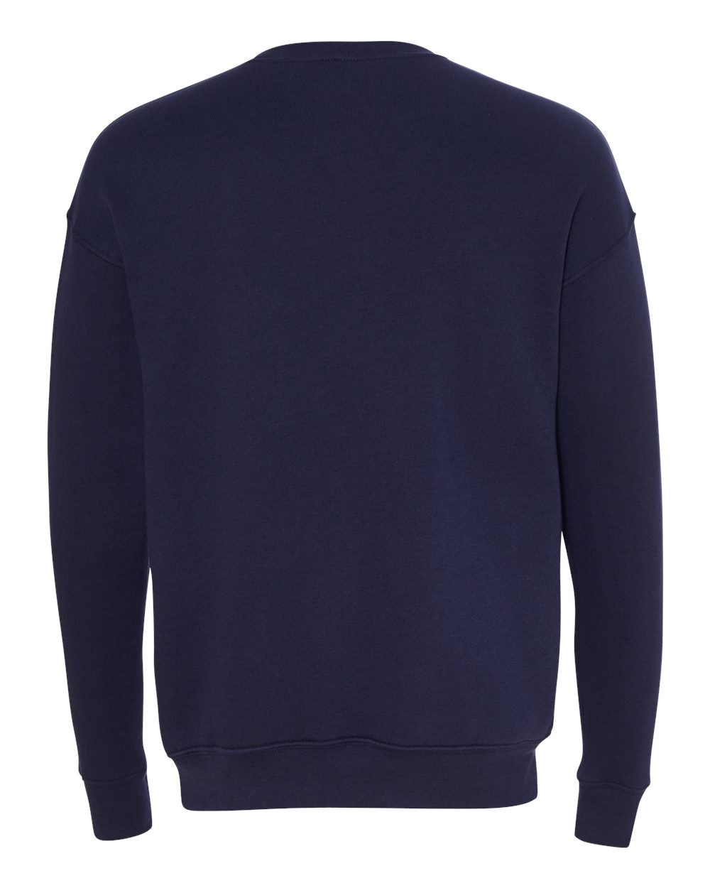 Navy Color Unisex Sponge Fleece Drop Shoulder Crewneck Sweats