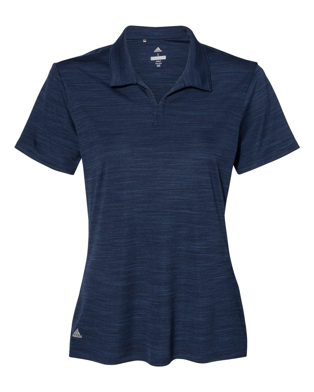 Adidas A403 Women's Mélange Polo #color_Collegiate Navy Melange