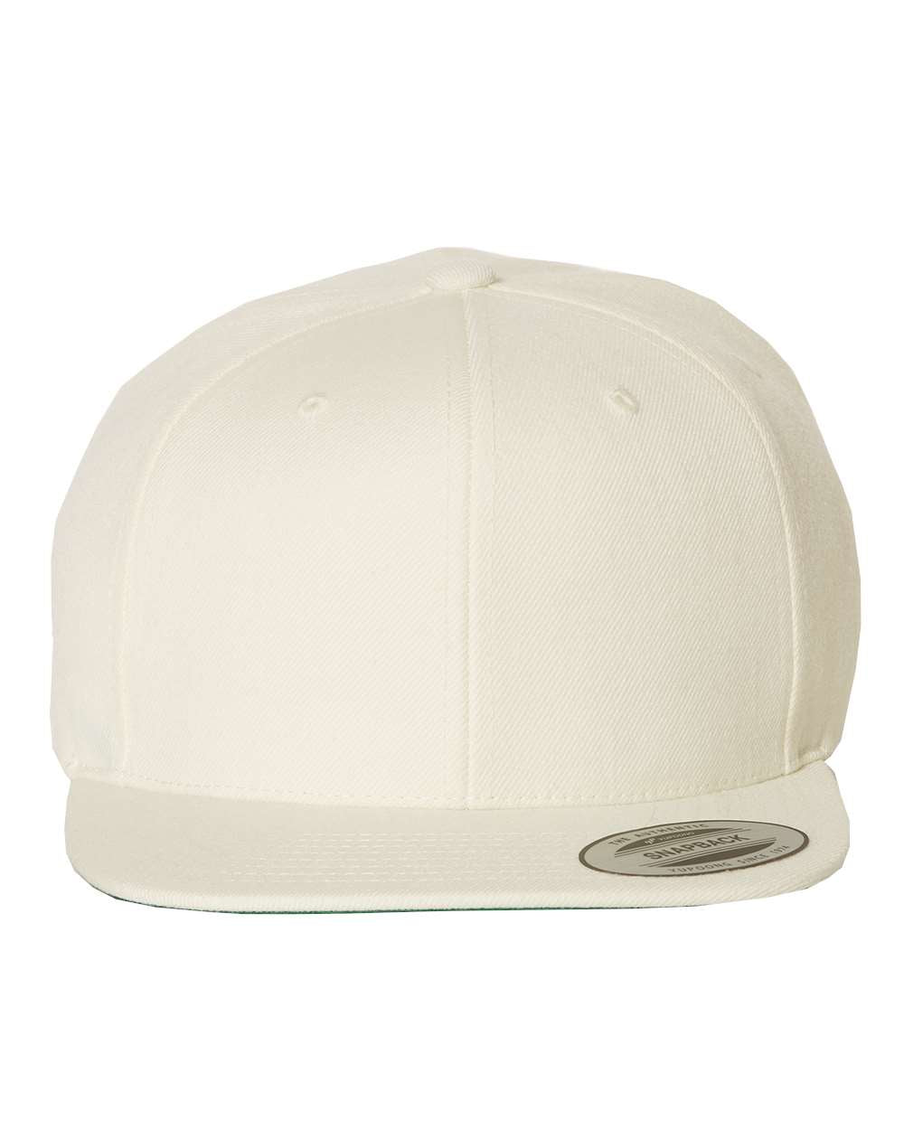 YP Classics Flat Bill Snapback Cap 6089M Natural Color Snapback Cap