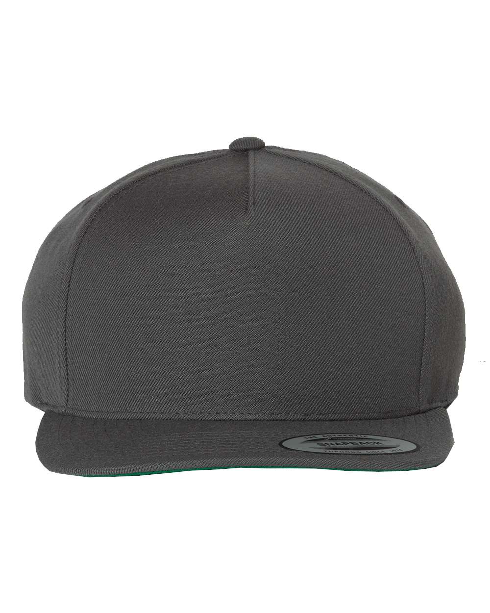 Dark Grey Color Wool Blend Snapback Cap
