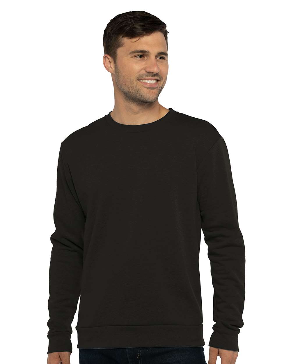 Next Level Malibu Crewneck Sweatshirt 9002 #colormdl_Heather Black