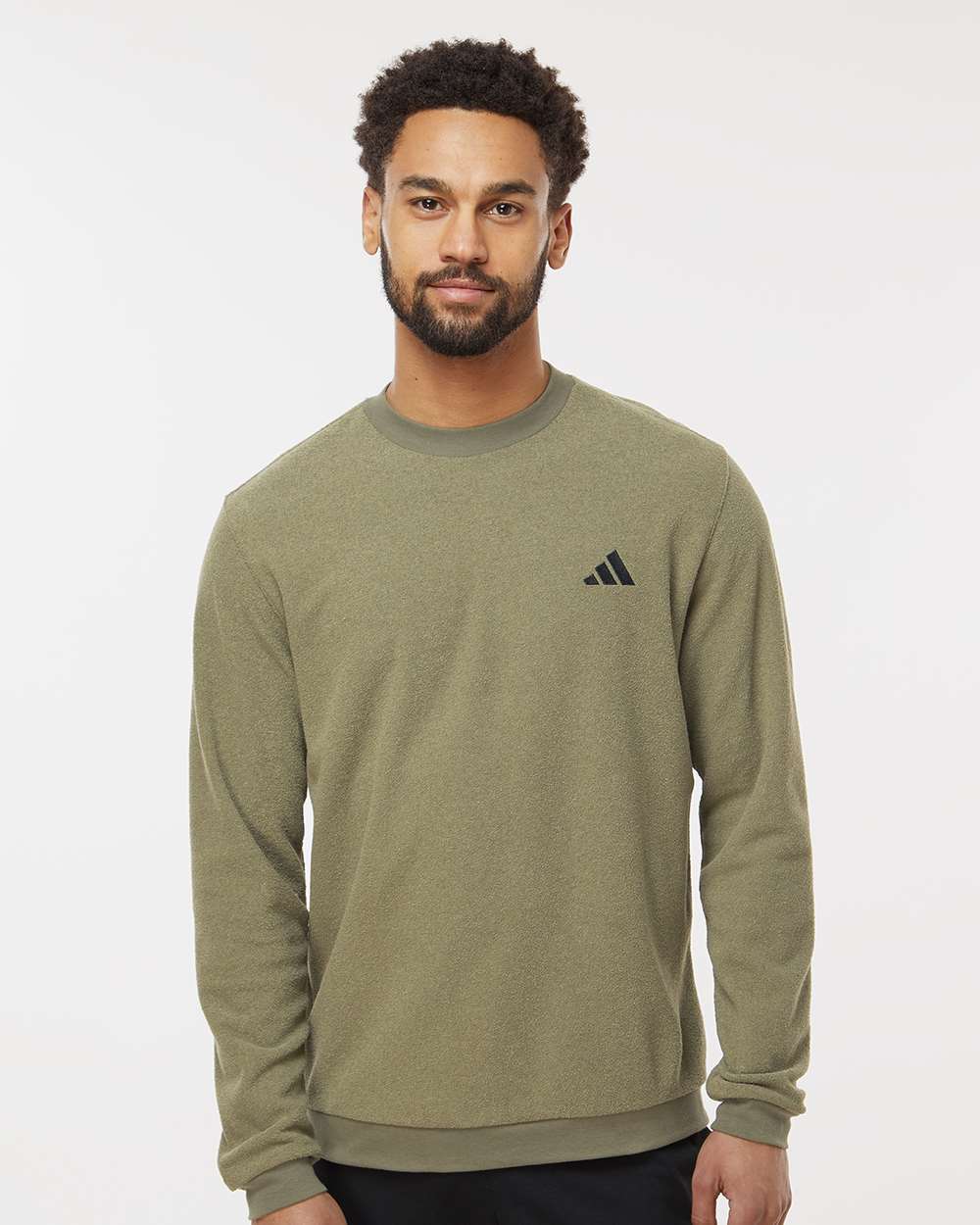 Adidas A586 Crewneck Sweatshirt #colormdl_Olive Strata