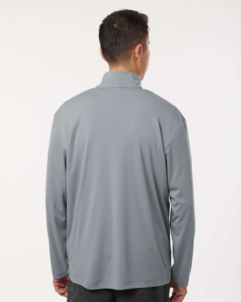 AllPro Pro-Lock Performance Quarter-Zip Pullover 41870 #colormdl_Heather Steel