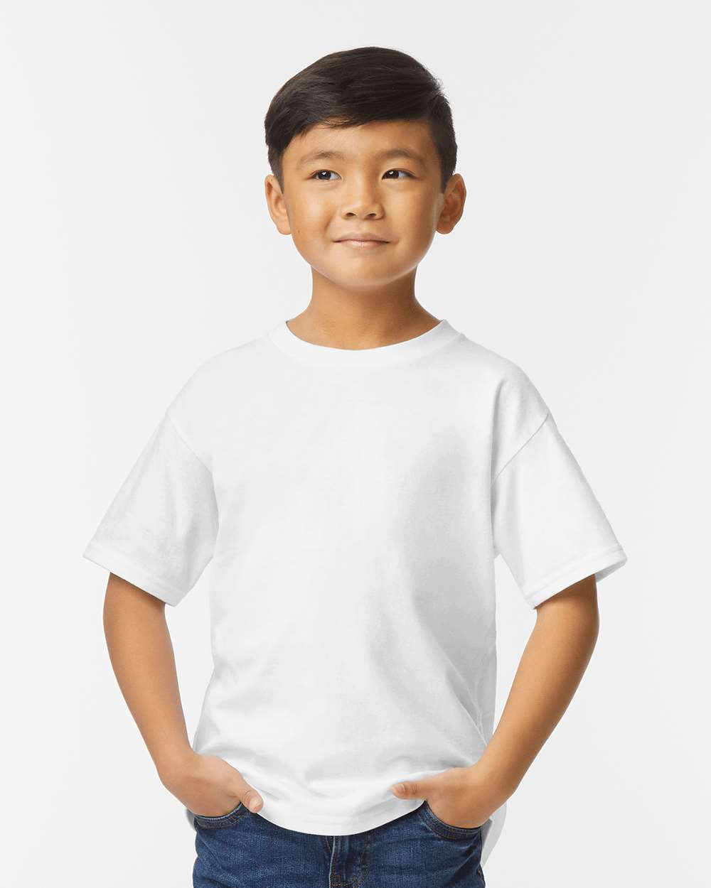 Gildan Softstyle® Youth Midweight T-Shirt 65000B #colormdl_White