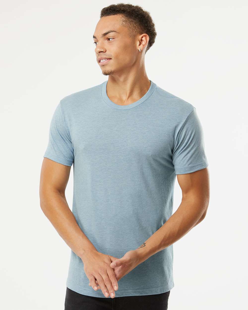 Next Level Triblend T-Shirt 6010 #colormdl_Vintage Stonewash Denim
