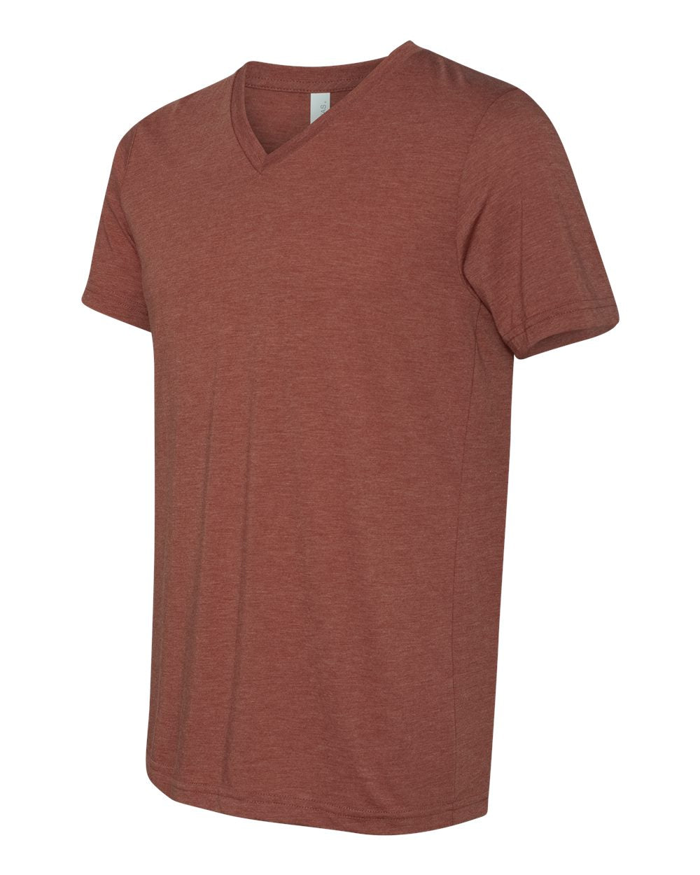 BELLA + CANVAS Triblend V-Neck Short Sleeve Tee 3415 #color_Clay Triblend