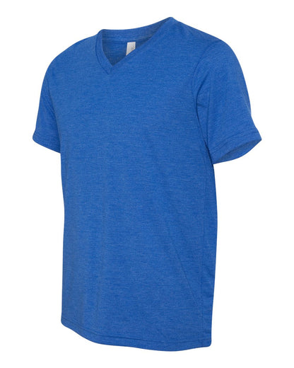 BELLA + CANVAS Triblend V-Neck Short Sleeve Tee 3415 #color_True Royal Triblend