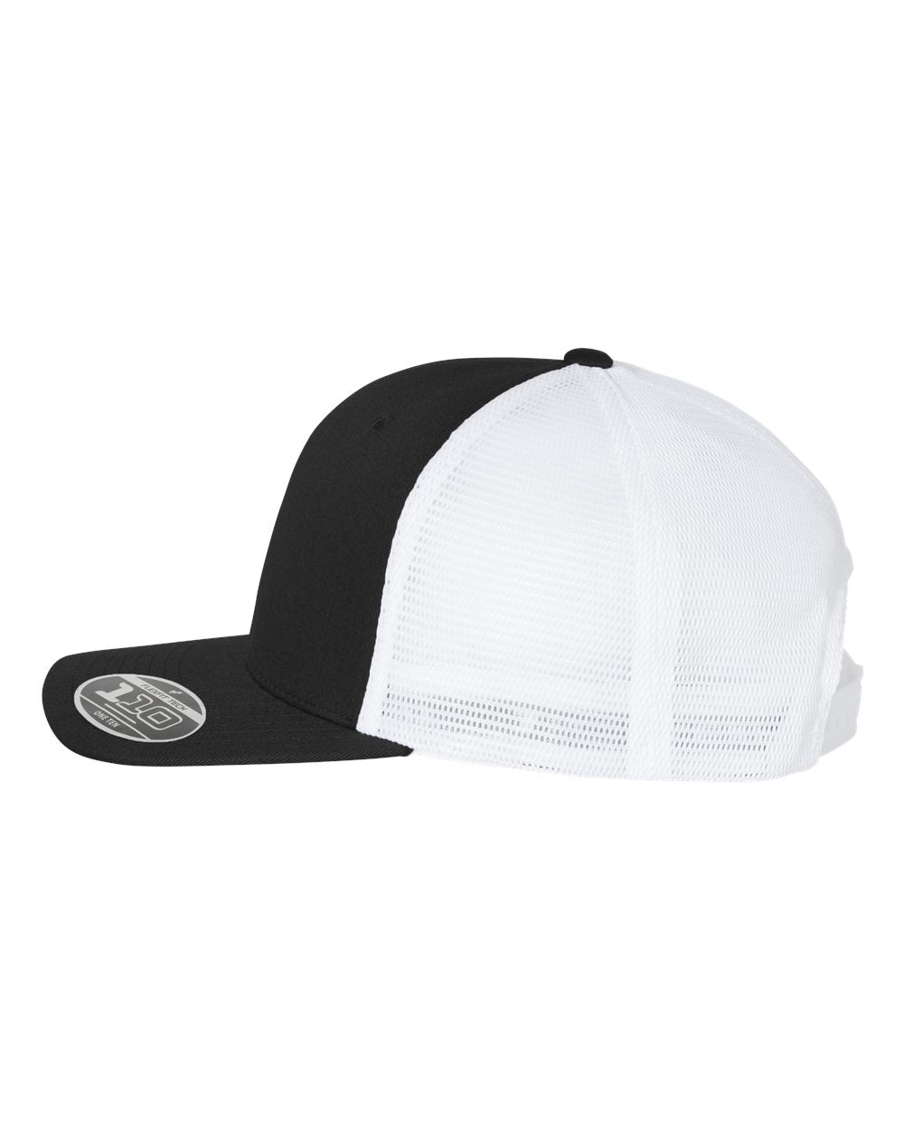 Flexfit 110® Mesh-Back Cap 110M #color_Black/ White