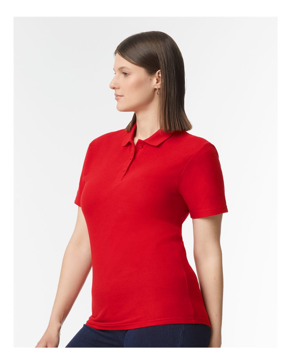 Gildan Softstyle® Women's Pique Polo 64800L #colormdl_Red