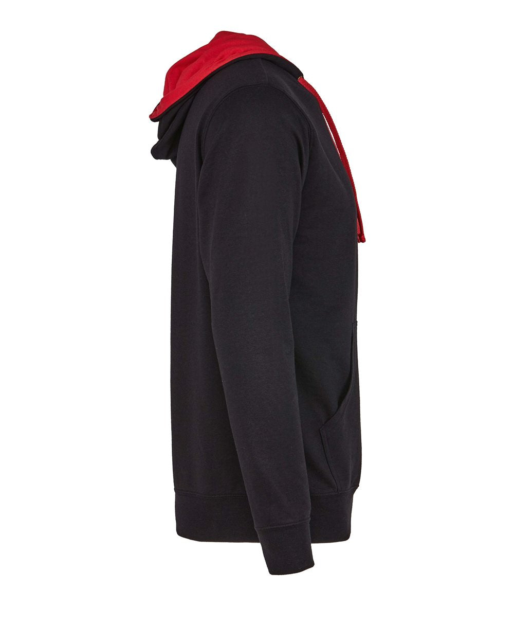 Next Level Laguna Hoodie 9301 #color_Black/ Red