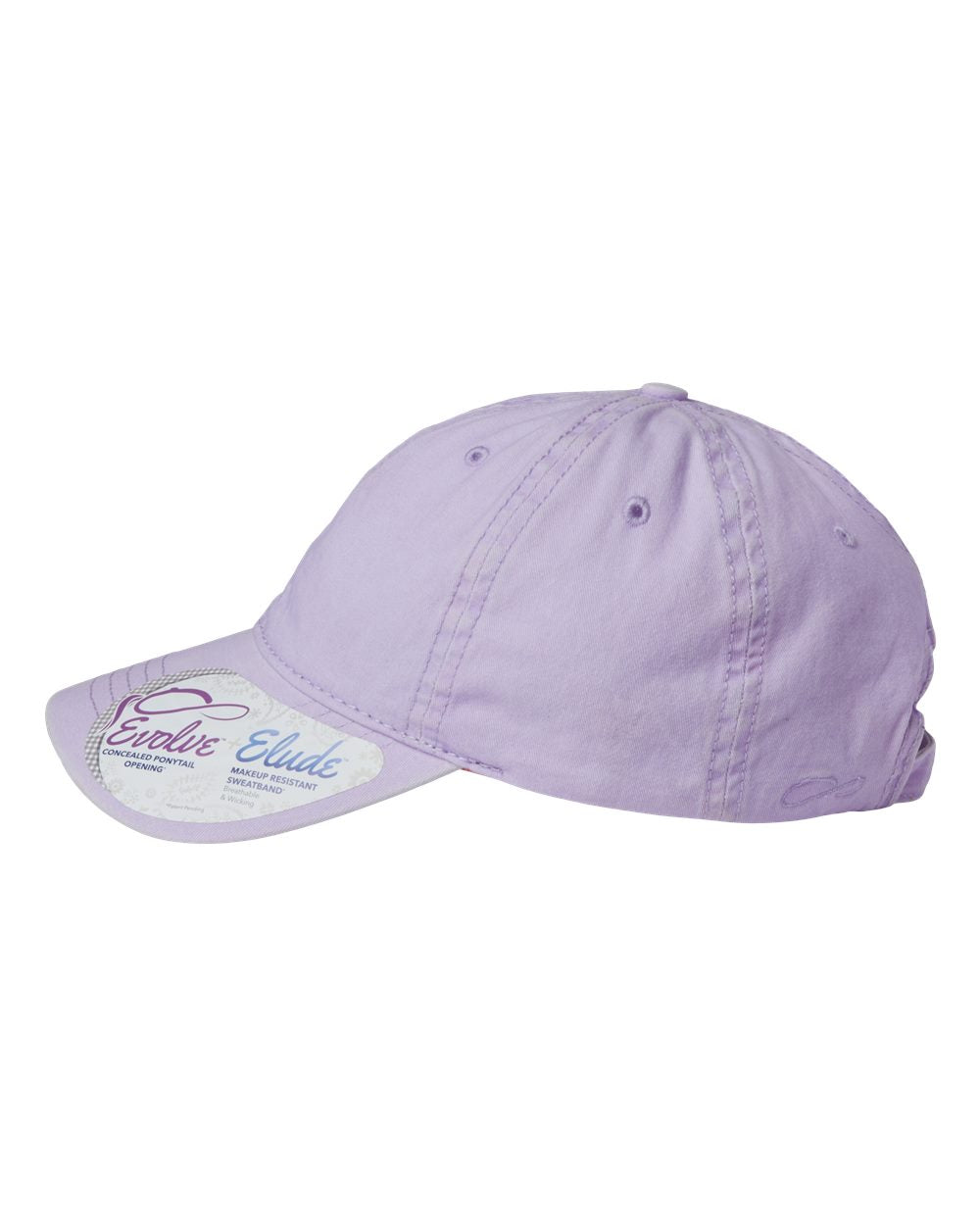 Infinity Her Women's Pigment-Dyed with Fashion Undervisor Cap CASSIE #color_Lavender/ Stripes