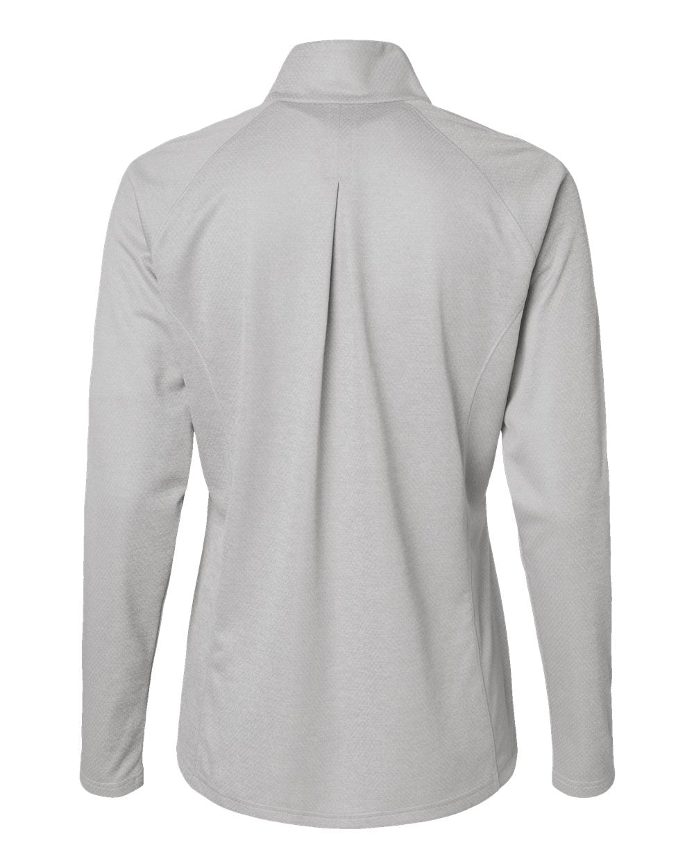 Adidas A594 Women's Space Dyed Quarter-Zip Pullover #color_Grey One Heather