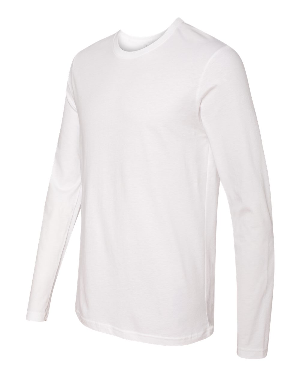 Next Level Cotton Long Sleeve T-Shirt 3601 #color_White