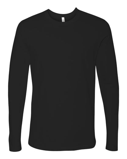 Next Level Cotton Long Sleeve T-Shirt 3601 #color_Black