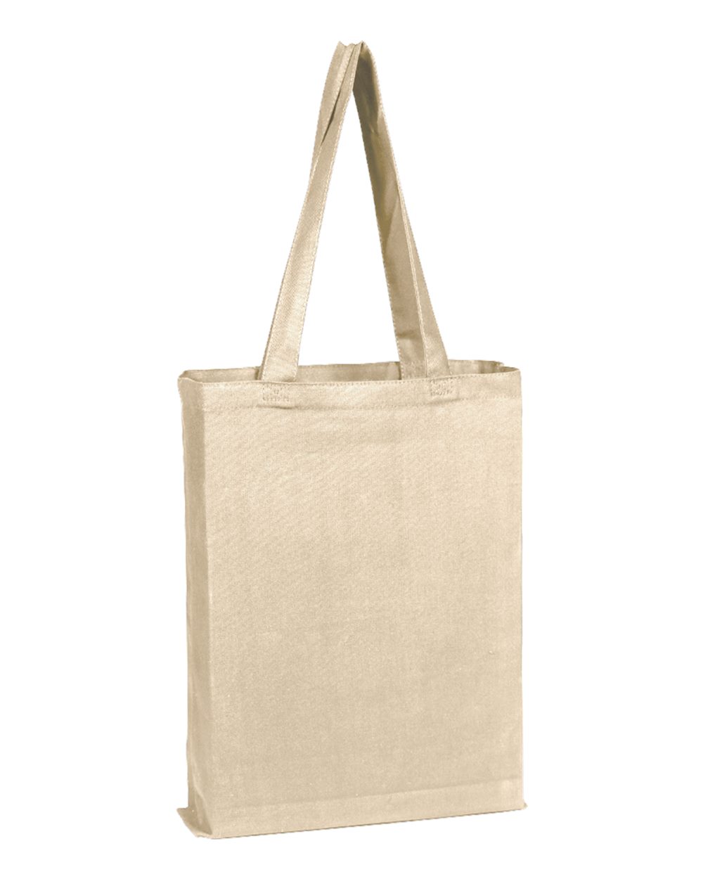 Q-Tees Canvas Gusset Promotional Tote Q800GS #color_Natural