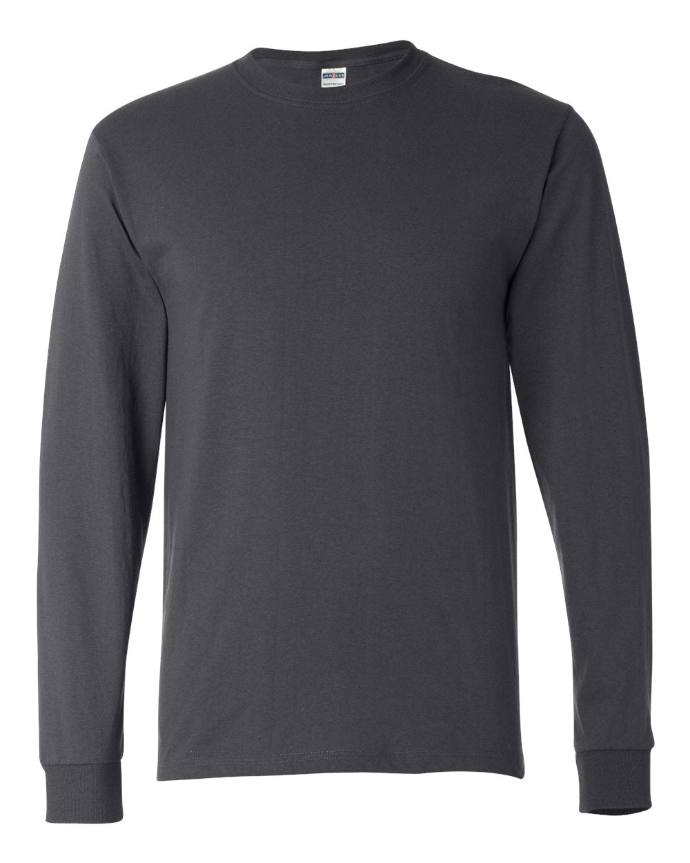 JERZEES Dri-Power® Long Sleeve 50/50 T-Shirt 29LSR #color_Charcoal Grey