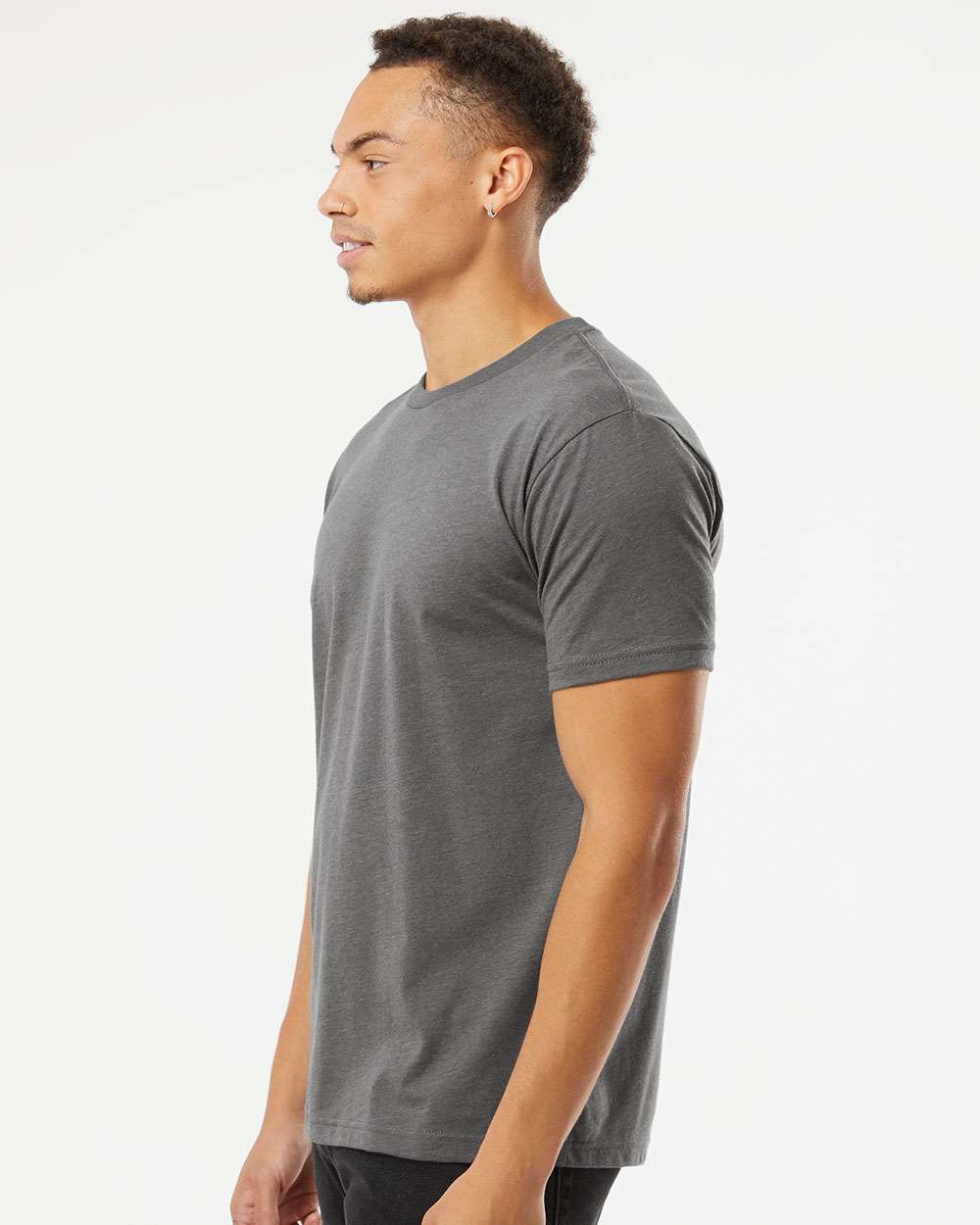 Next Level CVC T-Shirt 6210 #colormdl_Heather Heavy Metal