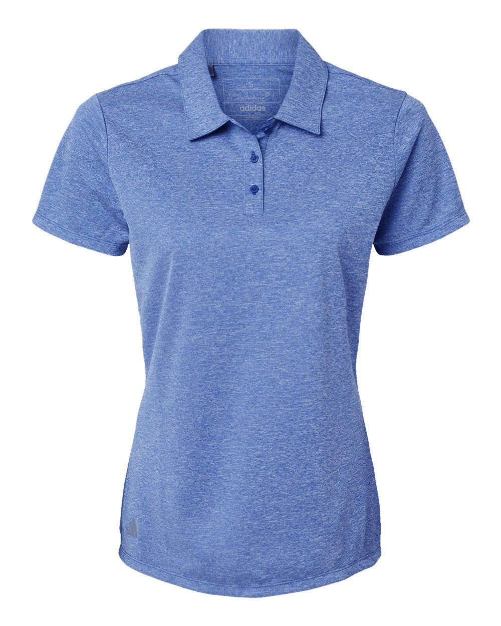 Adidas A583 Women's Heathered Polo #color_Collegiate Royal Melange