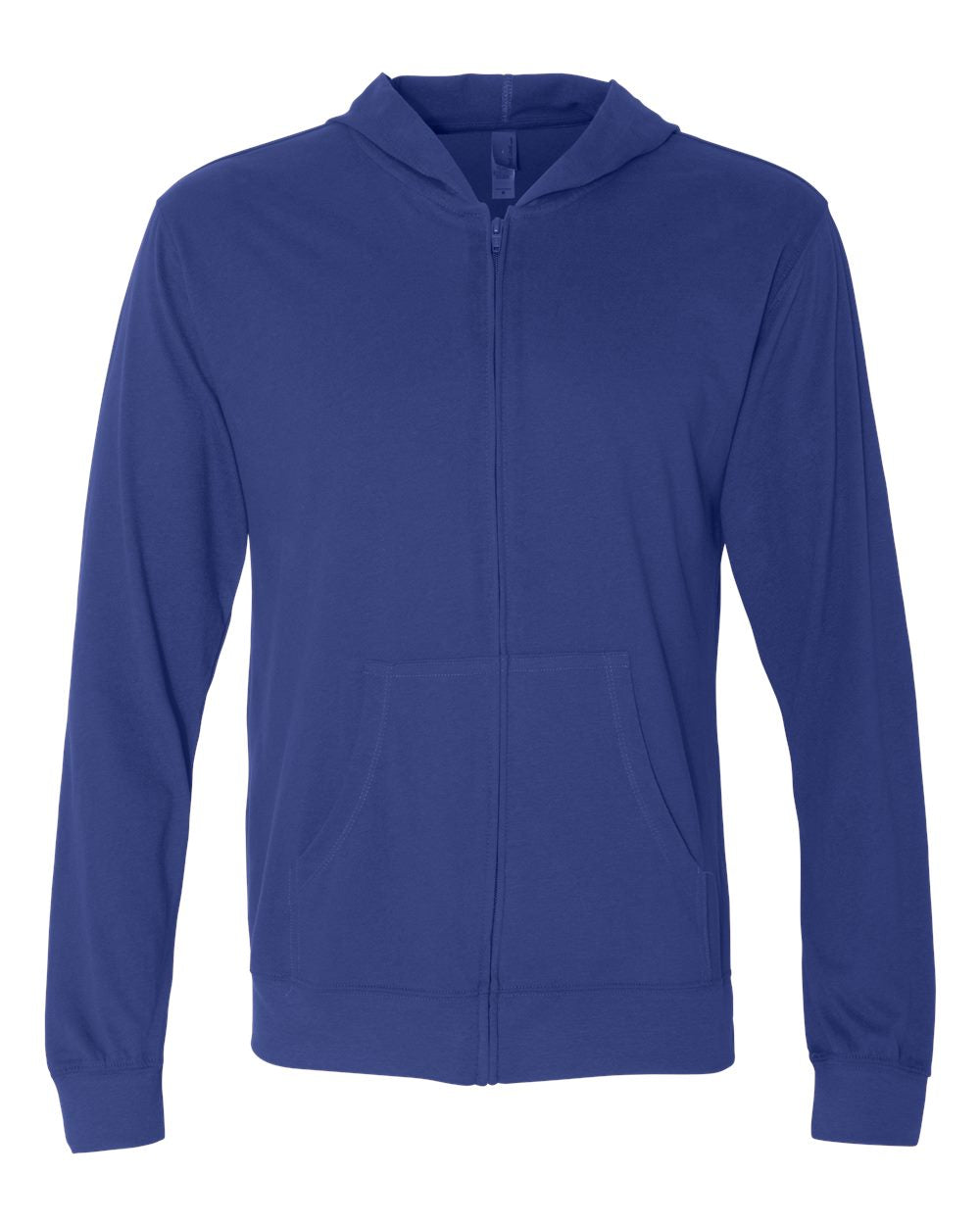 Next Level Sueded Long Sleeve Hooded Full Zip 6491 #color_Royal