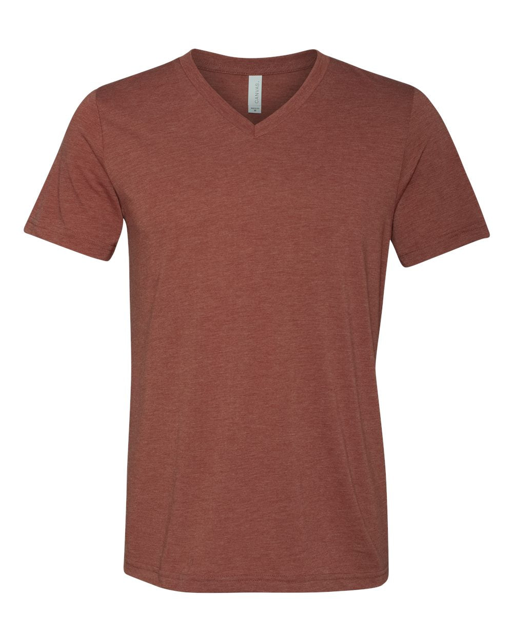 BELLA + CANVAS Triblend V-Neck Short Sleeve Tee 3415 #color_Clay Triblend