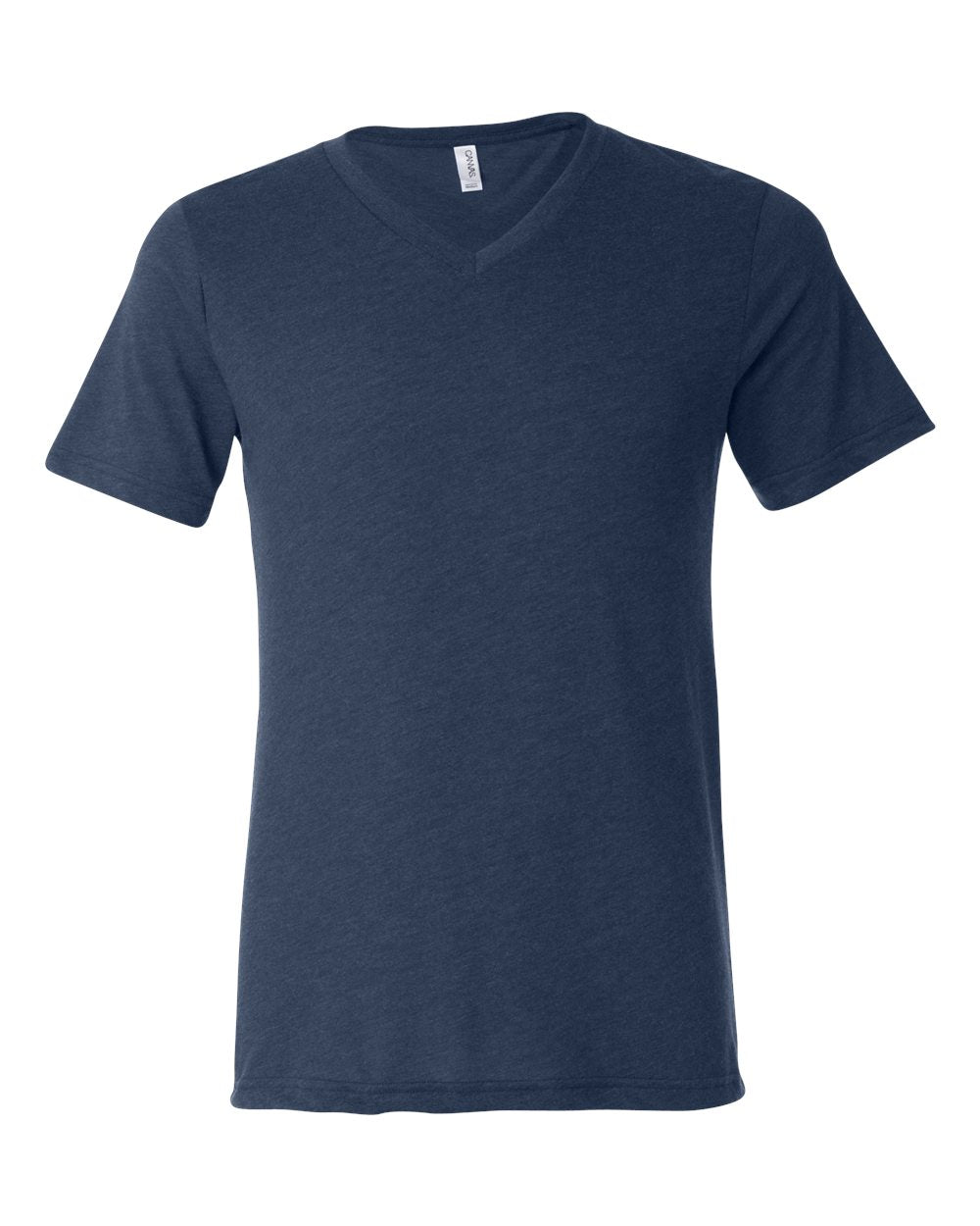 BELLA + CANVAS Triblend V-Neck Short Sleeve Tee 3415 #color_Navy Triblend