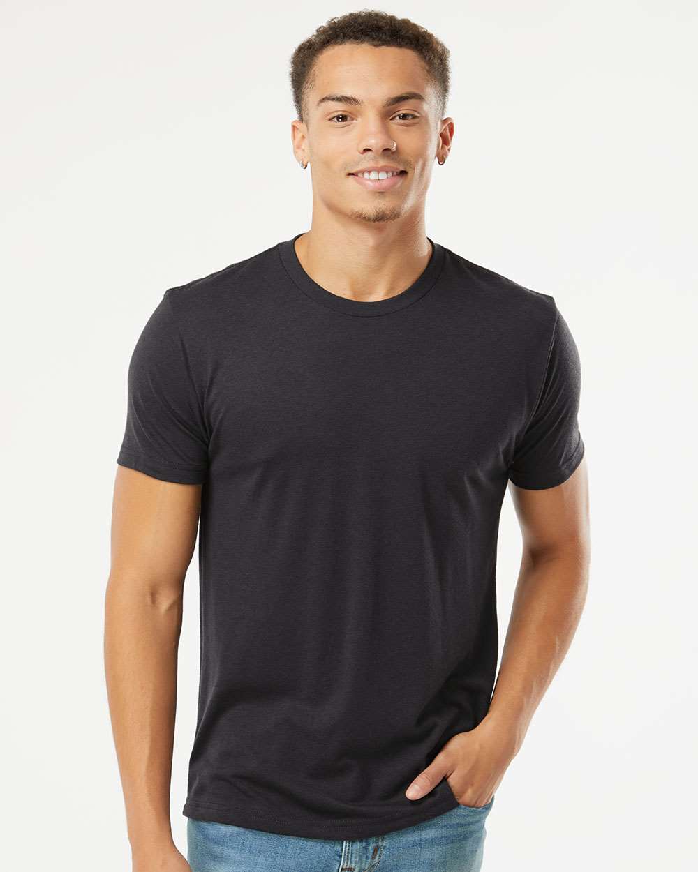 Next Level Triblend T-Shirt 6010 #colormdl_Graphite Black