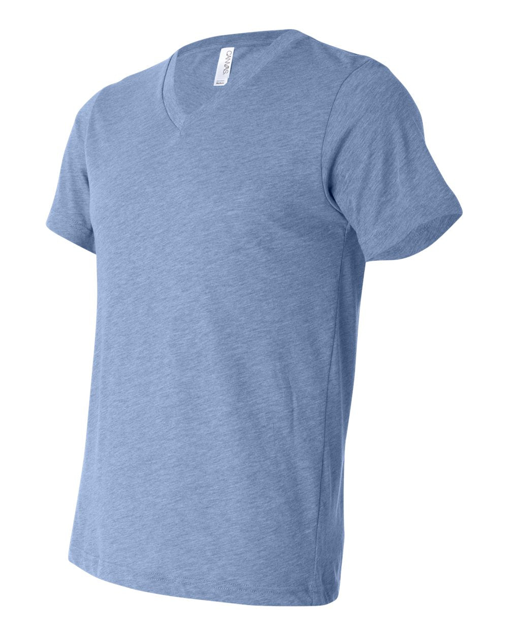 BELLA + CANVAS Triblend V-Neck Short Sleeve Tee 3415 #color_Blue Triblend