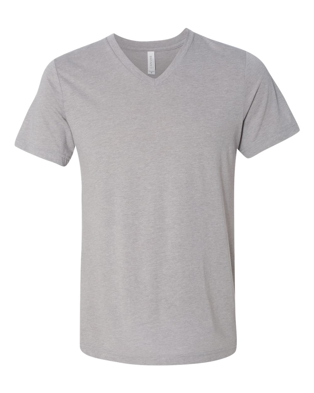 BELLA + CANVAS Triblend V-Neck Short Sleeve Tee 3415 #color_Athletic Grey Triblend